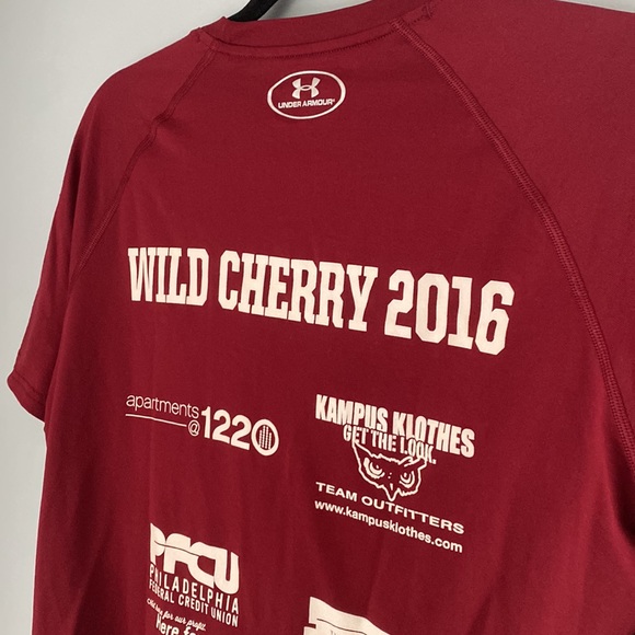 Under Armour Dry Fit Temple University Collegiate Tee Size S/M - Picture 5 of 6